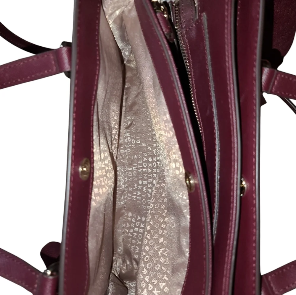 KATE SPADE NWOT Laurel Way Reese Wine 3 compartment Crossbody Purse